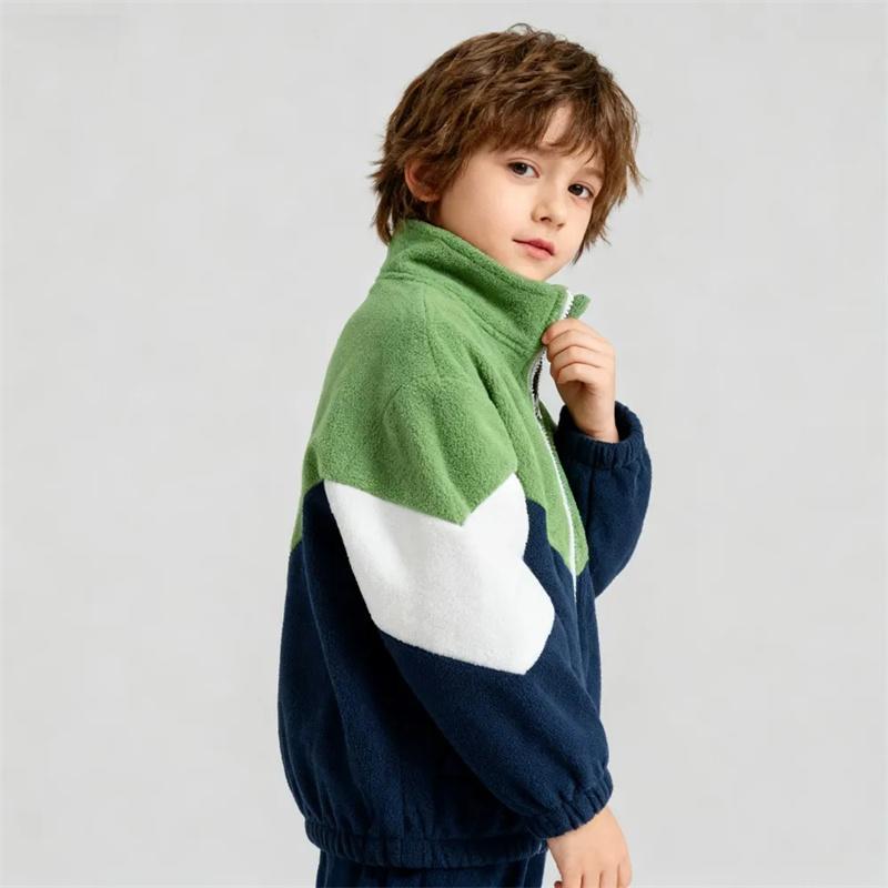 Autumn Winter Toddler Clothes 1 2 3 4 5 6 7 Years Baby Kids Fleece Coats Infant High-neck Wind-proof Jackets Thick Boy Outwear