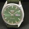SEIKO 5 AUTOMATIC 6319A JAPAN MENS VINTAGE GREEN COLOR DIAL WATCH a701544-5 R206b-a701544