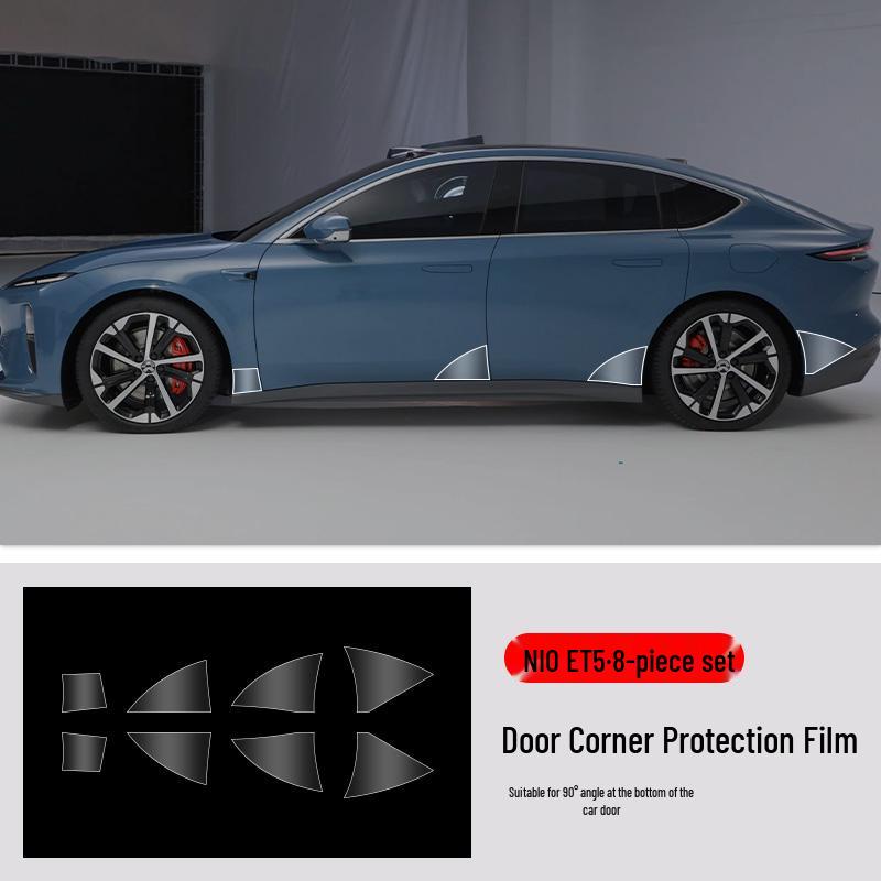 NIO ET5 Kundenspezifische Tür Ecke TPU Lackschutzfolie Kratzschutzaufkleber