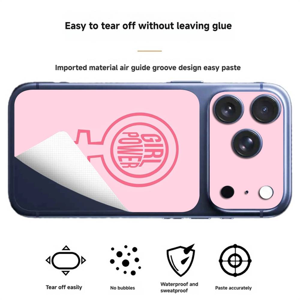 Feminist Feminism Aesthetics Girl Wrap Sticker for iPhone17 pro/17pro max Phone Decal Skin Rear Protector Case Film Full Cover