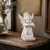 Angel Candle Holder Little Holder Resin Decorative Guardian Tea Light Statue With Retro