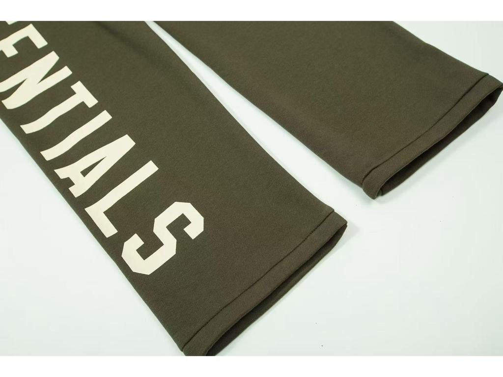 Pantaloni de trening unisex ESSENTIALS la modă cu imprimeu cu litere - Pantaloni lungi casual largi Streetwear