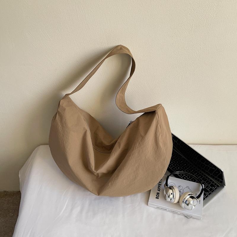 Новая холщовая сумка большой емкости универсальная нишевый дизайн сумка-мессенджер студенческая на плечо для commuters сумка-пельмень хаки