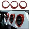 Air Condition Vent Outlet Frame Trim for Ford Mustang 15+ Red Carbon Accessories