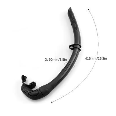 Silicone Foldable Snorkel with Compact Storage Case Women Men Roll Up Snorkel Wet Breathing Tube For Snorkeling