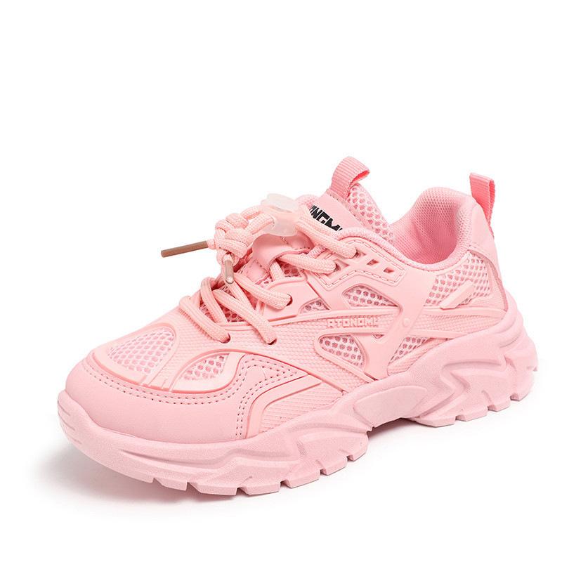 Big stupid bear children's spring and summer mesh soft-soled student breathable mesh shoes new boys and girls versatile dad shoes