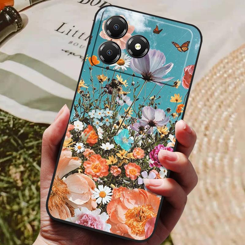 For ZTE Blade A36 4G Case Cover Funda Luxury TPU Shockproof Cartoon Silicone Phone Cover For ZTE Blade A36 A 36 Z2472 Coque