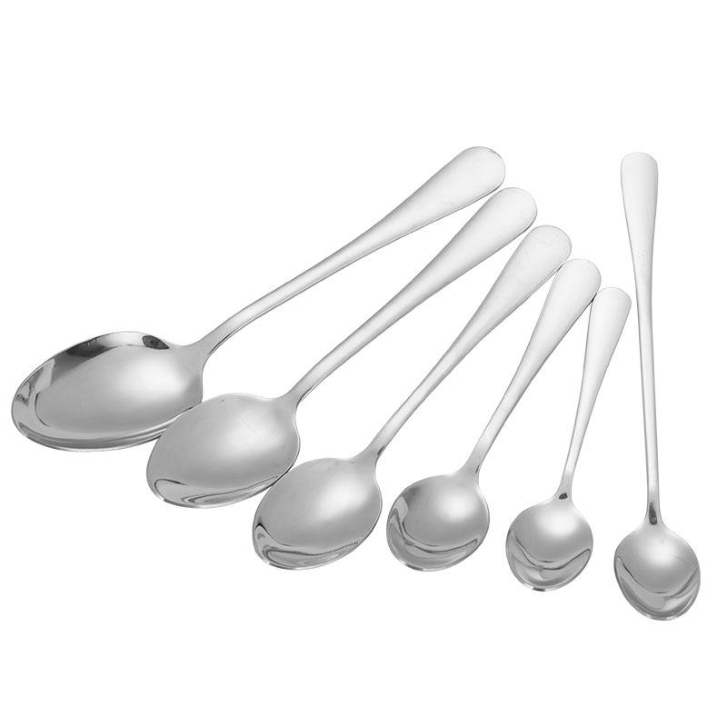Korean Long Handle Stainless Steel Dinner Spoon