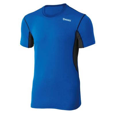 Otafuku Glove Summer Inner Short Sleeve Crew Neck Dual Mesh Blue X Size S JW-601 Men's [Sweat-Wicking, Quick-Drying, Deodorizing, Mesh, Stretch] Navy,