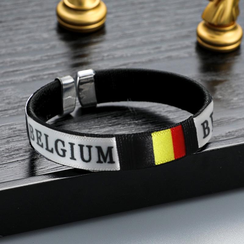 2026 World Cup National Team Bracelet Football Fan Bracelet Belgium разноцветный