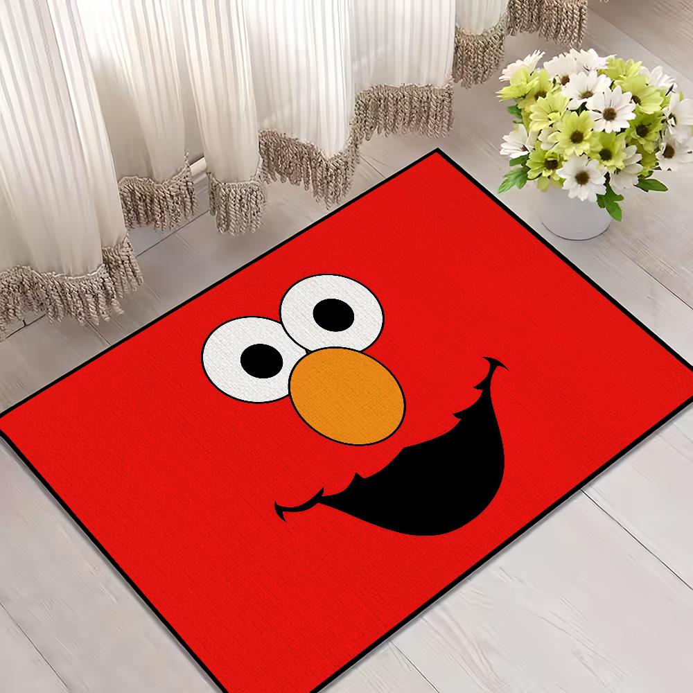 

small carpet Rug Home Decor Bedroom funny S-SesameS Mat Hallway Balcony tv face cartoon Entrance Doormat S-StreetS Decoration 60x90cm