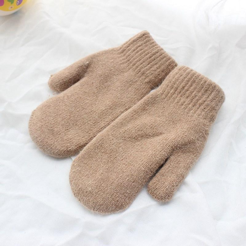 1pair Women Winter Keep Warm Plush Gloves Elasticity Soft Full Fingers Mittens Imitation Rabbit Fur Knitted Girls Fashion Gloves