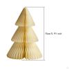 Papírová vánoční stromková dekorace 3D voštinová moderní ozdobná ozdoba na stůl