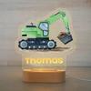 Personalized Animal Night Light - Custom Name Acrylic Lamp for Kids Bedroom Decor Baby Birthday Christmas Gift