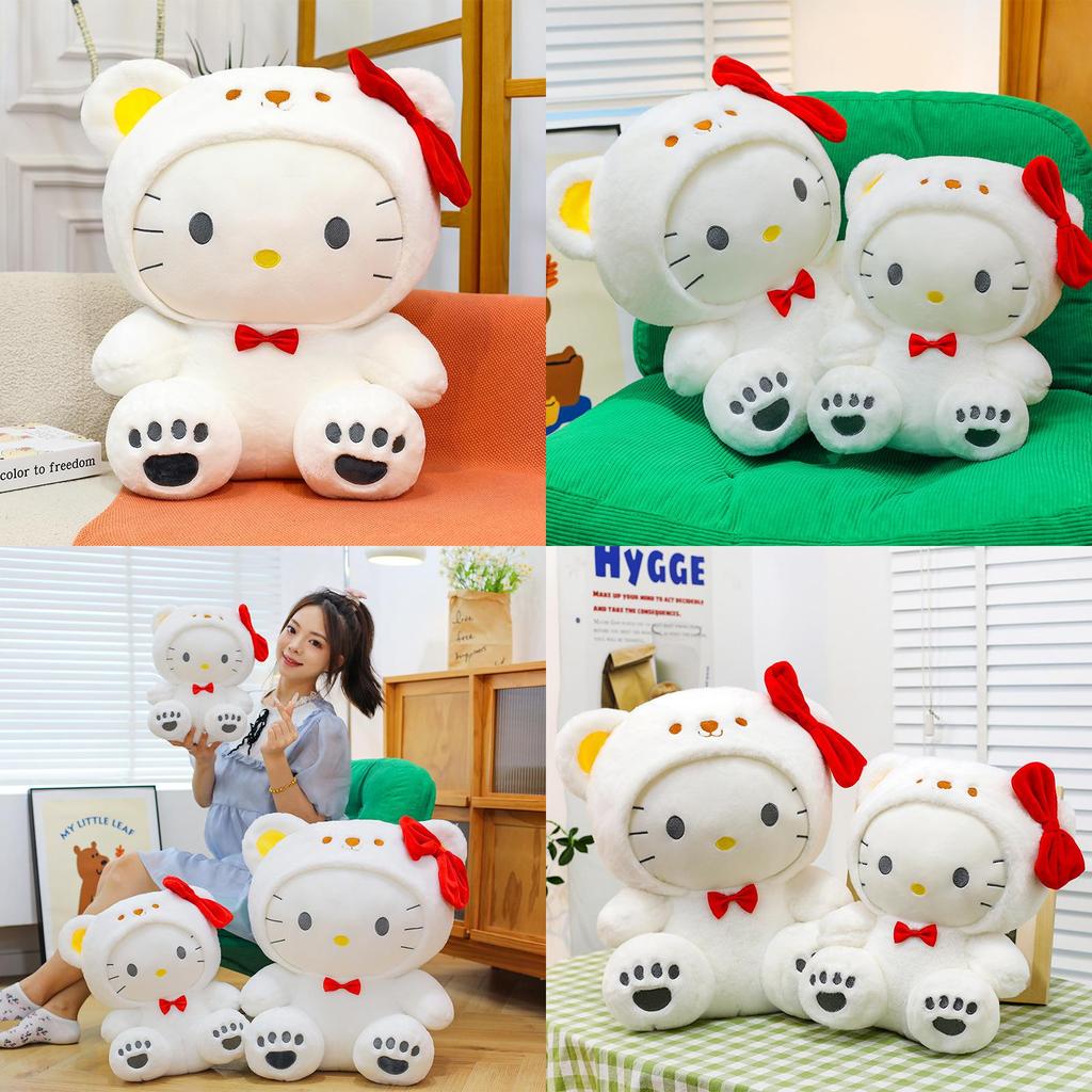 Süßer Hello Kitty Weißer Bär Plüschtier Kinder Spielzeug Für Sammler Und Geschenke