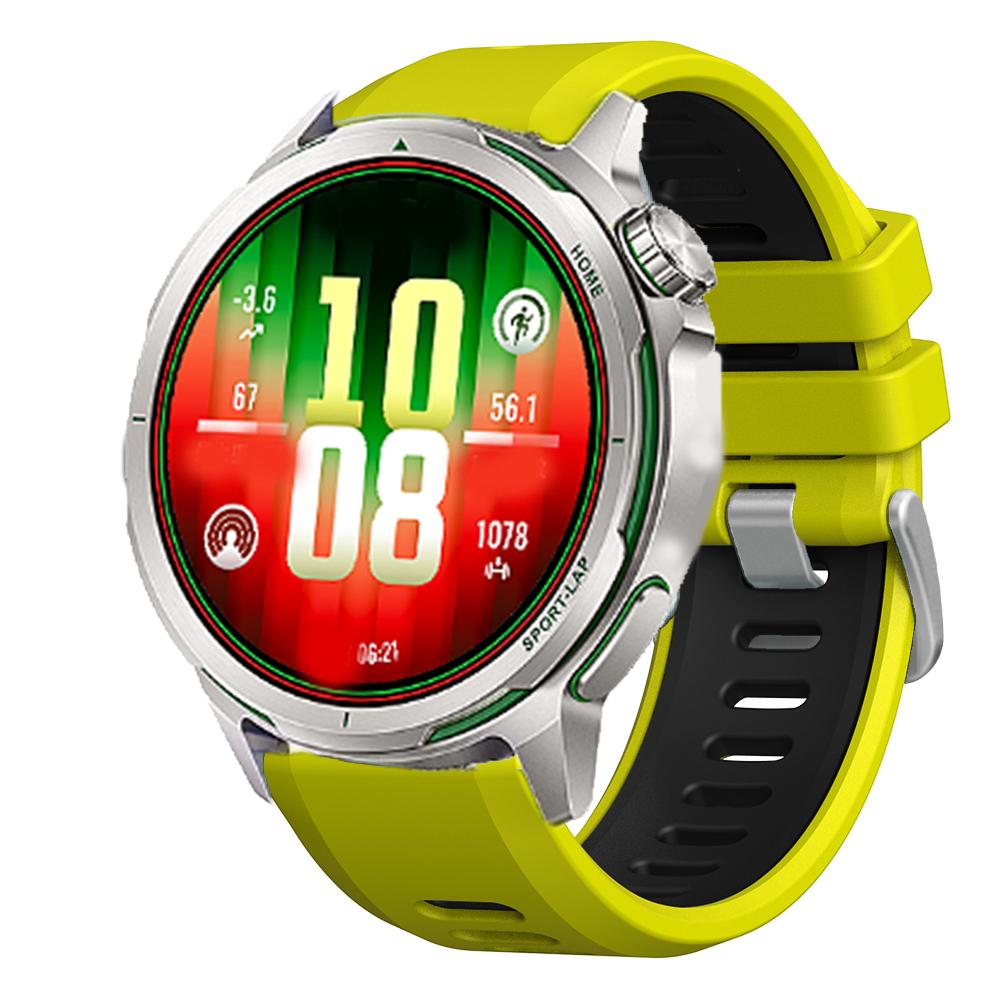 Quick Release 22mm Two-Tone Sport Silicone Wrist band For HUAWEI WATCH GT Runner2 Strap For HUAWEI GT6 GT5 GT4 GT3 46mm bracelet