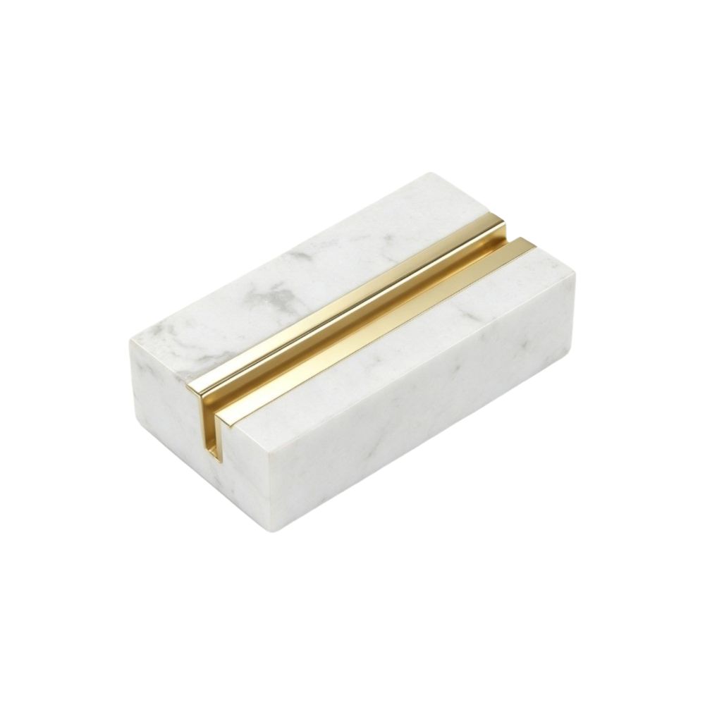Marble Texture Desktop Business Card Holder Creative Design Postcard Calendar Stand Business Use