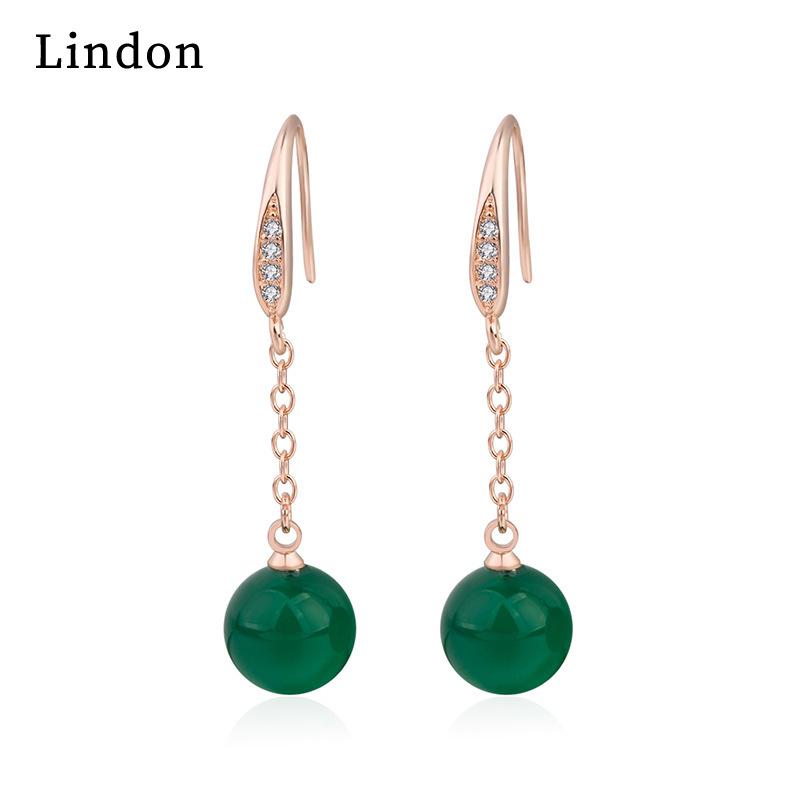 

Серьги Lindon Серьги-подвески для женщин Подарки на свадьбу зелёный