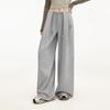 unifree American Pleated Drawstring Wide Leg Sweatpants