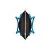 Coach Mollie Solid Color Letter Logo Zipper Closure Double-sided Leather Tote Bag Tote Shopping Bag Shoulder Crossbody Handbag Medium Women's Blue