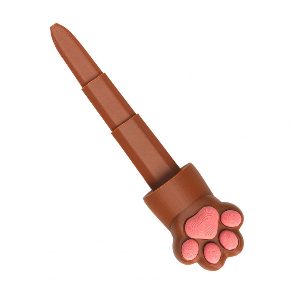 Durable Stress Toy Retractable Fidget Toy 3d Printed Retractable Cat Paw Fidget Toy Plastic Samurai Model for Stress