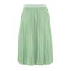 Girls High Waist Elastic Waistband Solid Color Pleated Skirt with Lining Flowy Holiday Birthday Skirt