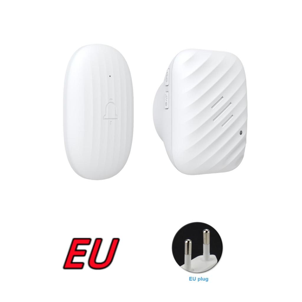 Wireless RF433 Doorbell: Battery-Powered, High Volume, Ideal for Home & Elderly Use