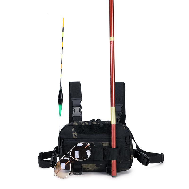 Fishing Waist Bag Universal Tactical Chest Bag Multi Storage Sports Hunting Equipment Bag, Outdoor Climbing Bicycle Backpack