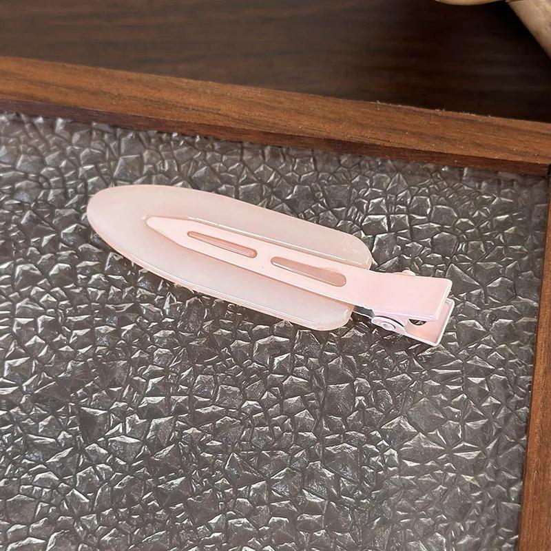 Fashion Jelly Color No Trace Hair Clip Frosted Duckbill Clip For Women Girls Traceless HairPins  Makeup Clip Barrettes Headdress