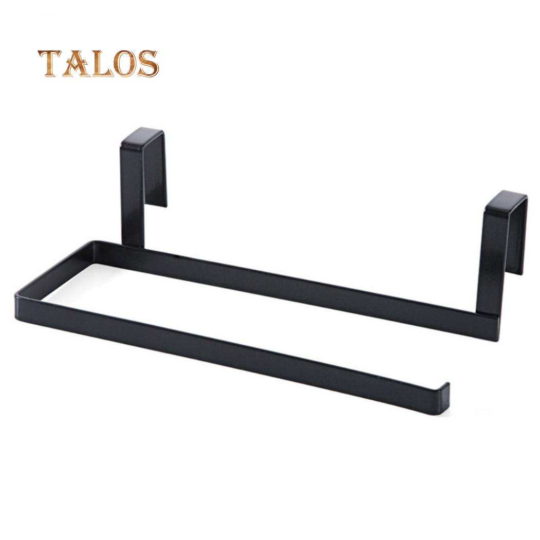 Держатель для туалетного рулона подставка-органайзер стойка для шкафа вешалка для бумажных полотенец штамповка бесплатная ванная комната чёрный 668₽