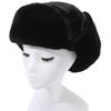 Women's Faux Rabbit Fur Winter Hat with Ear Protection, Cold-Proof, Thickened, Korean Style, Trendy and Warm for Outdoor Cycling.