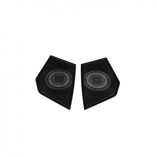Black Steel Console Dashboard Horn Mesh Cover Trim For Toyota Tundra -2024