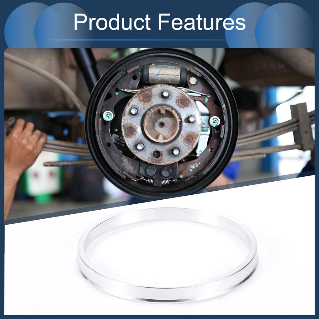 INFINAUTO Hub Centric Ring 108mm OD 100.1mm ID Car Wheel Hub Ring Aluminum Alloy Silver Tone 4pcs