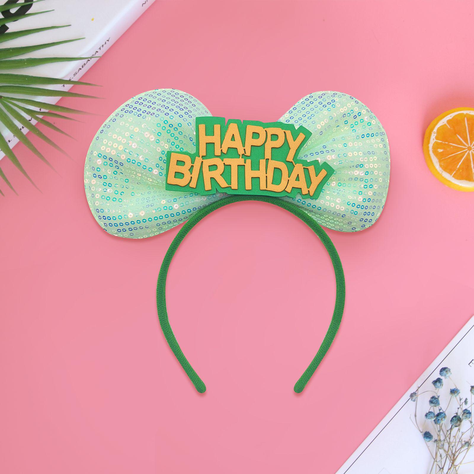 

Повязка на голову С Днем Рождения - Праздничный головной убор Шляпа Украшение One Size зелёный