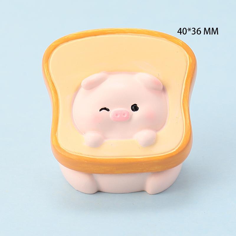 Cute Pig Mini Cartoon Resin DIY Accessories Micro Landscape Desktop Decoration Fun Animal Home Decor Crafts