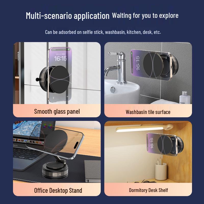Vacuum Suction Magnetic Rotating Car Phone Holder