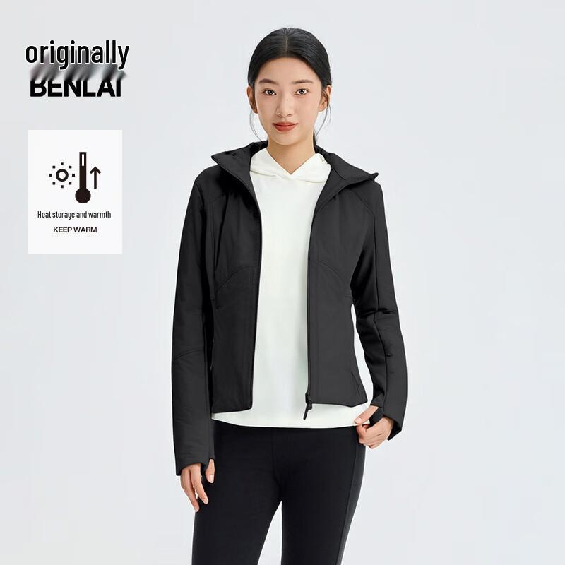 

BENLAI Женская зимняя теплая куртка приталенного силуэта с капюшоном на молнии 2025 L