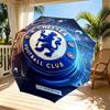 Parasol z nadrukiem Chelsea F.C. Automatyczne otwieranie i zamykanie, Przenośny składany parasol, na zewnątrz, do dojazdów, na wycieczkę kempingową, Idealny prezent urodzinowy