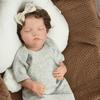 Reborn Baby Doll Toy Mixed Silicone Vinyl Doll Finished 3D Painted Skin Veins Art Collection Doll Gift For Girls