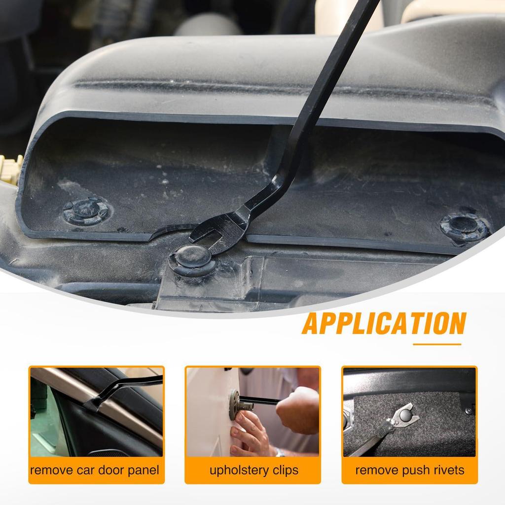 5-Piece Car Audio/Interior Panel Removal Tool Set: 4 Pry Bars & 6-Inch Screwdriver