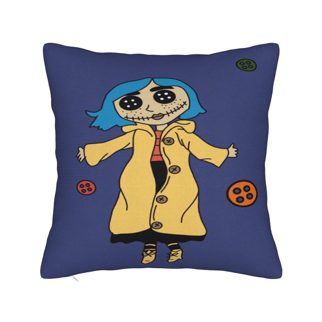 Horror Cartoon C-Coraline Pillow Case Novelty Pillow Cover Graphic Pillowcases For Wedding Party Home Decor