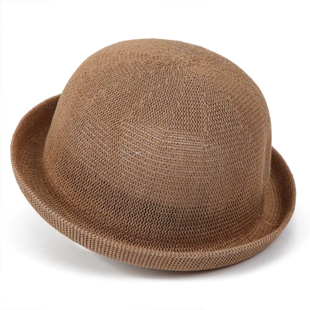 Cappello a bombetta classico in paglia da uomo, cappello Derby estivo traspirante da donna, berretto con visiera rotonda vintage, cappello Panama da donna, cappelli da sole casual jazz da donna