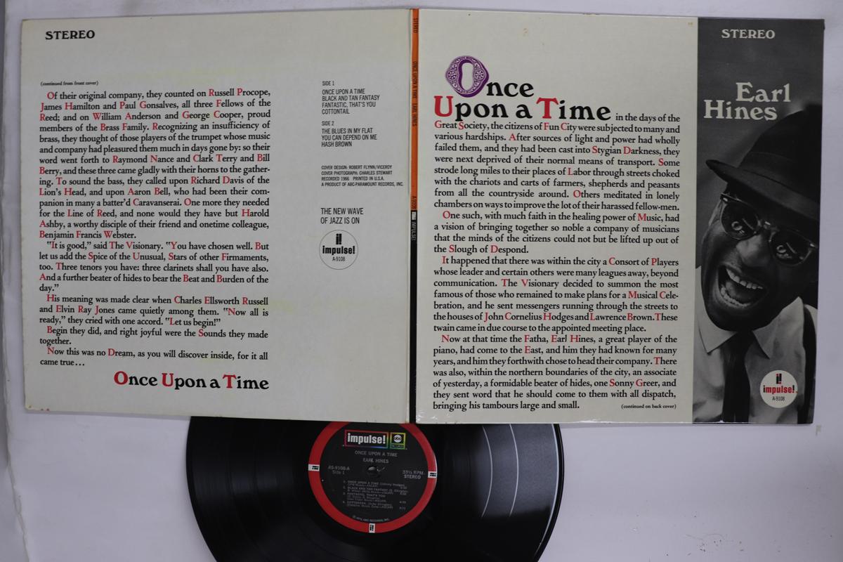 

LP Record EARL HINES Once Upon A Time AS9108 IMPULSE 1972 US Jazz Used