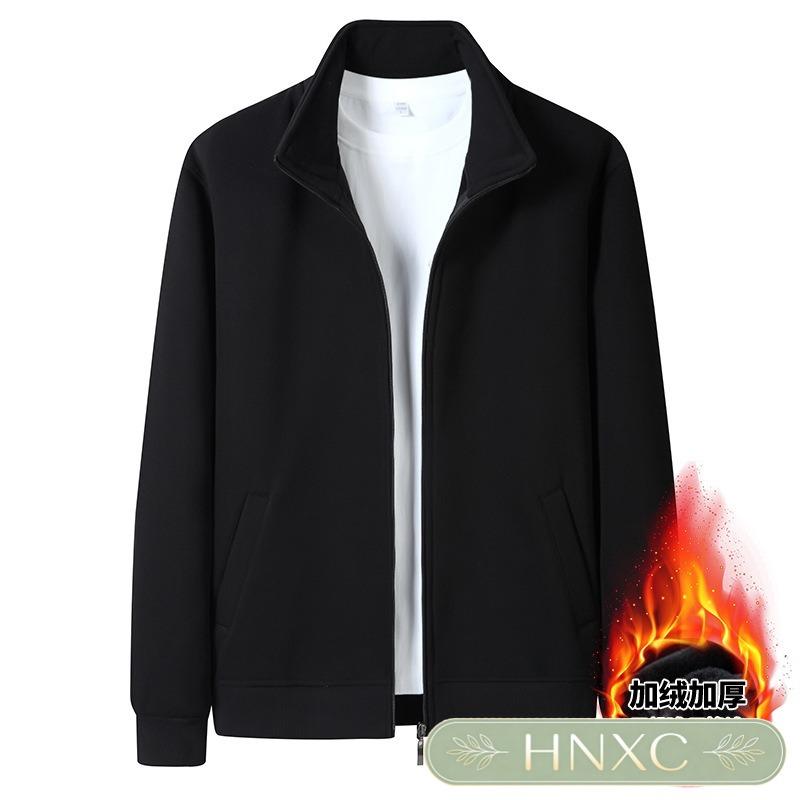 HNXC Men's Fashion Casual Solid Color Print Autumn Winter Hoodie Classic Exquisite