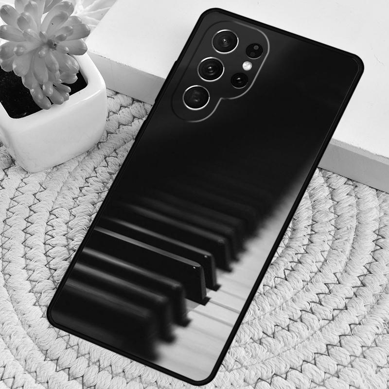 Music Piano Key Silicone Phone Case For Samsung Galaxy note 10 pro S26 S25 S24 S23 S22 S21 Plus S25Ultra Capa Cover