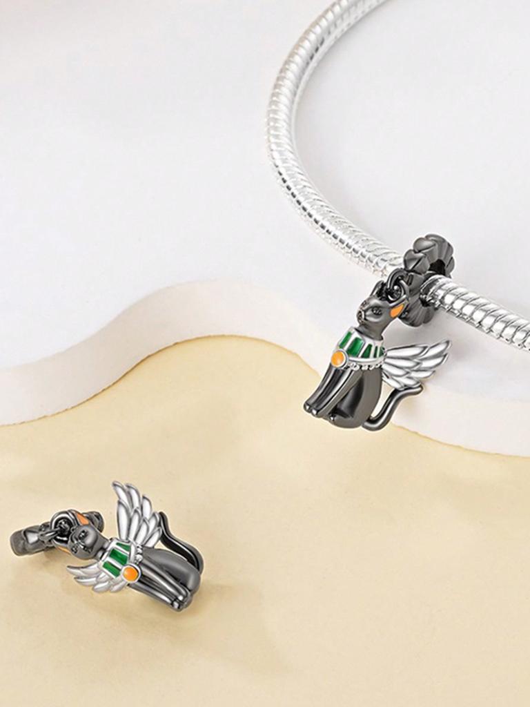 Copper Colors Cute Animals Chameleon Dinosaur Beads Charm Pendant For Original Bracelet For Women Diy Jewelry Love Gift