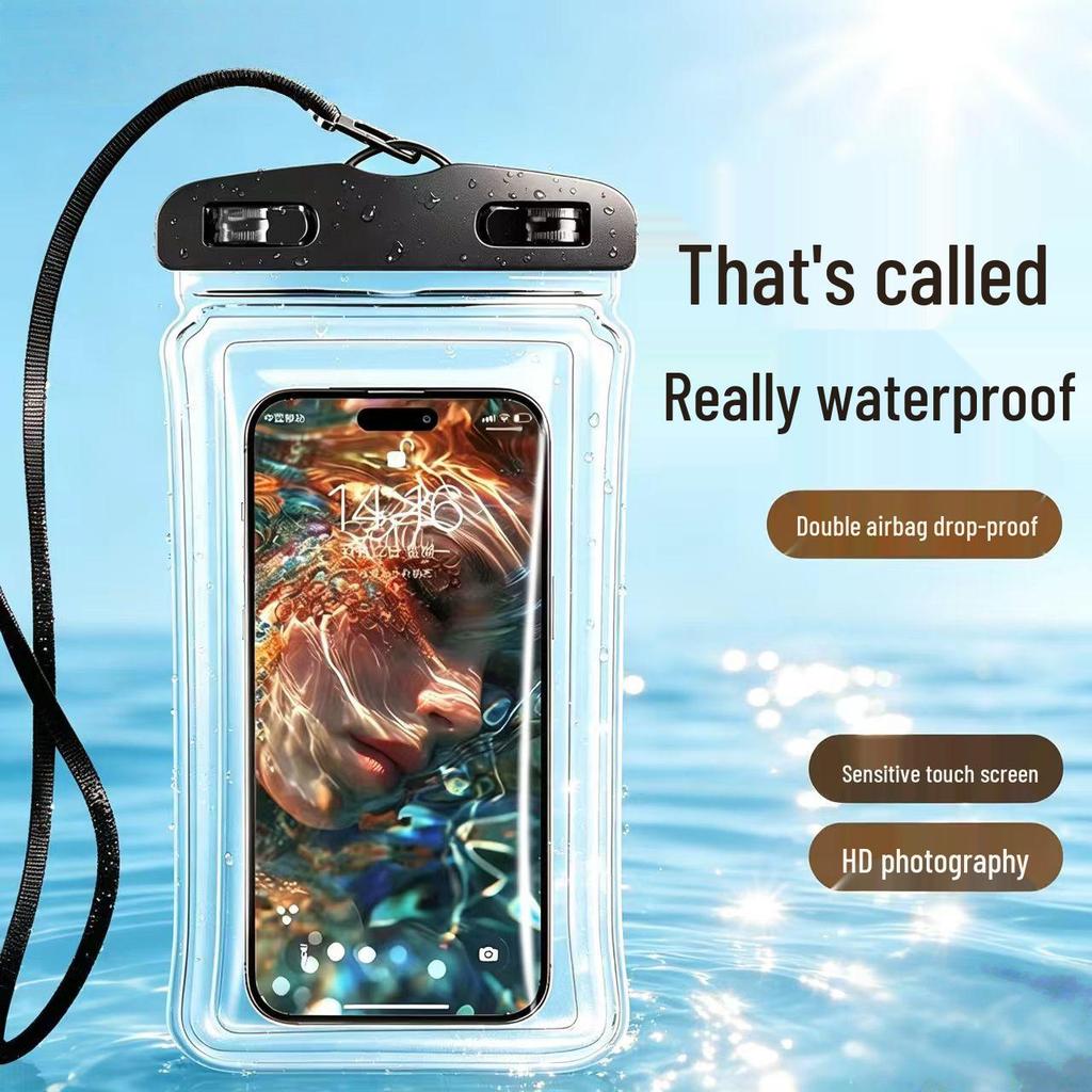 Waterproof Touchscreen-Compatible Mobile Phone Bag for Rafting and Diving