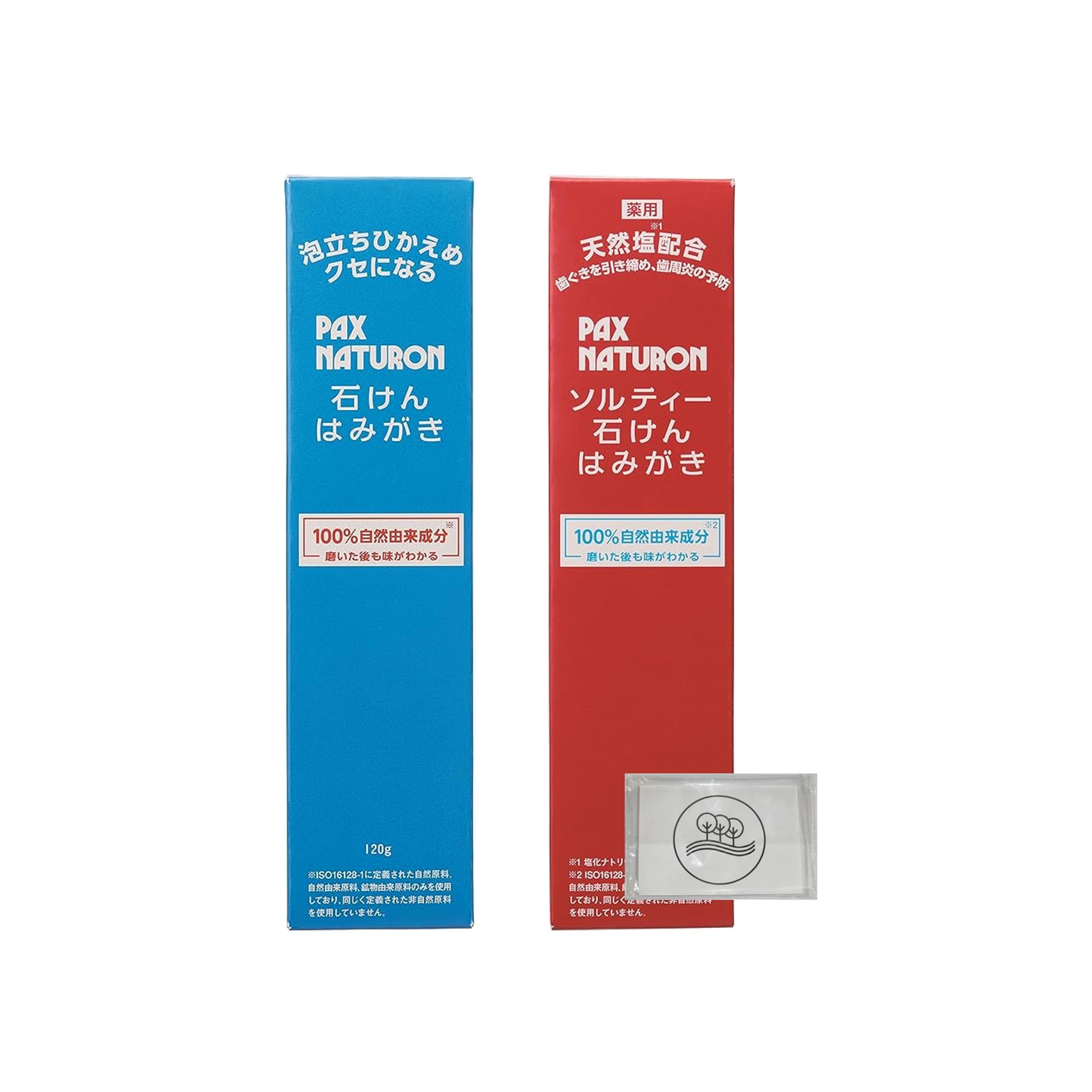 

Pax Naturon Soap Toothpaste + Salty Soap Toothpaste with Original Tissue