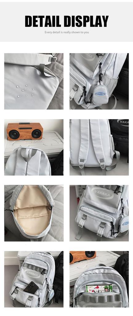 ZESU Korean Large High Town Cute Backpack, Women's, School, Capacity, Men's, School, Girls, Commuter, Student, Travel, School, Backpack, School,