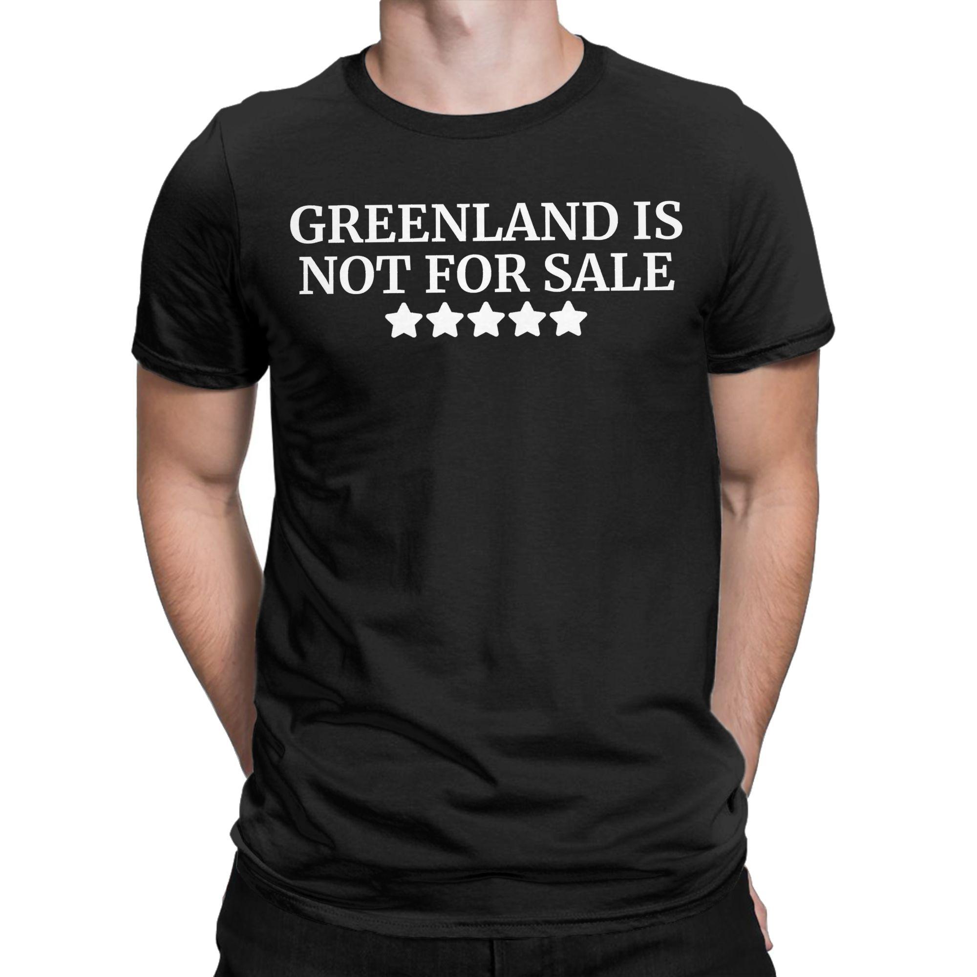 

Funny Greenland Is Not For Sale T-Shirt Men Crewneck 100% Cotton T Shirt Short Sleeve Tees Printed Tops - Men s Summer Cotto... 5XL різнокольоровий